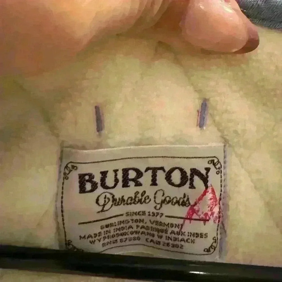 Burton Girls Gemmi Vest Size Large or Womens Size Small Light Blue Fleece Lining - Picture 3 of 3